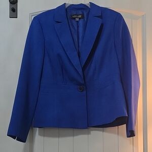 Evan Picone Blue Blazer Professional Suit Jacket